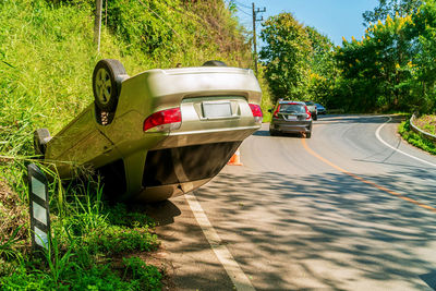 View of car on road