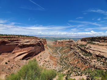 Panoramic view of landscape against sky