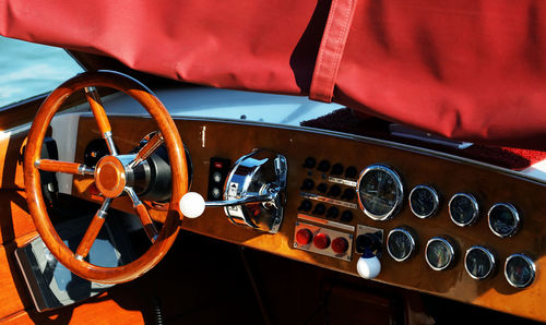 Detail shot of dashboard