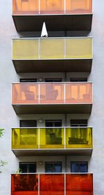 Low angle view of yellow building