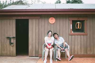 Portrait of a smiling young couple