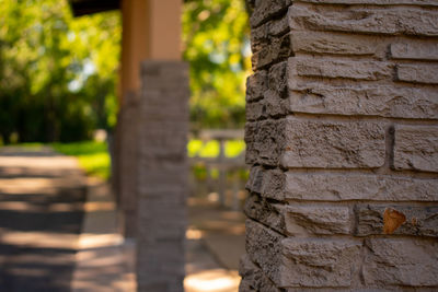 Close-up of stone wall