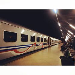 Railroad station platform