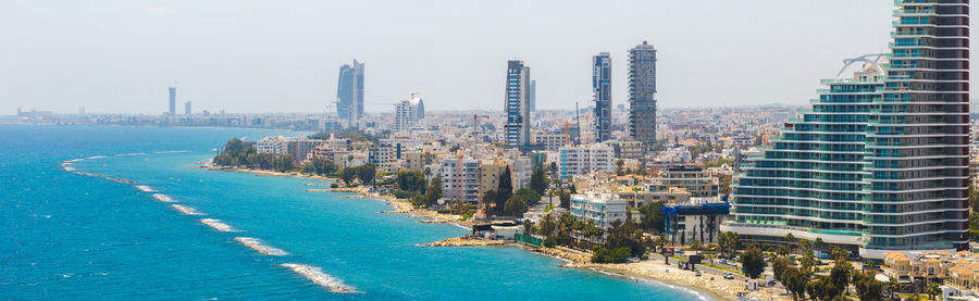 Modern buildings in city