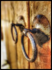 Close-up of door knocker