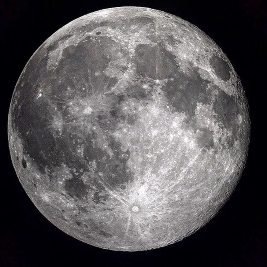 CLOSE-UP OF MOON