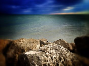 Rocks on shore