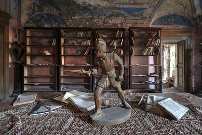 Interior of old abandoned building