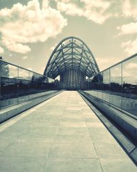 View of building against cloudy sky