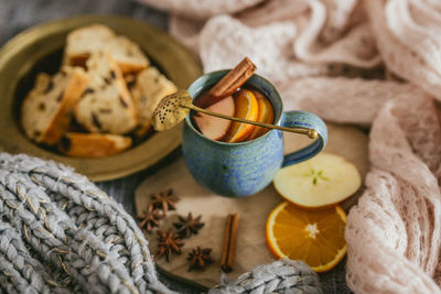 Close-up of tea on table