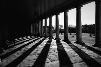 Empty corridor of building