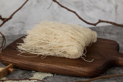 Close-up of bread on table