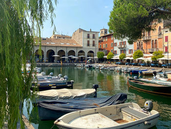 Boats in river