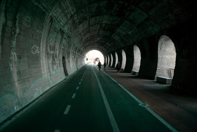 Interior of tunnel