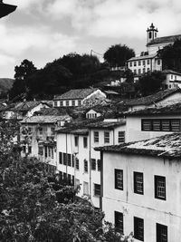 Low angle view of buildings against sky