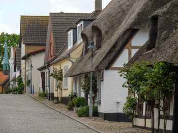 Maasholm village at the river schlei