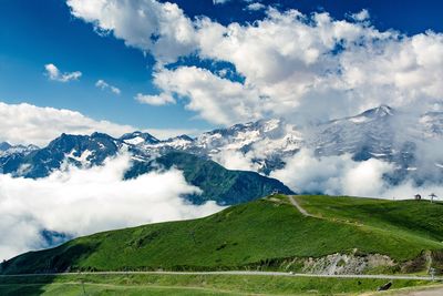 Scenic view of landscape against sky