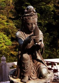 Statue of buddha in park