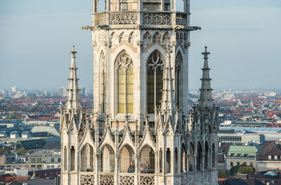 Buildings in city against sky