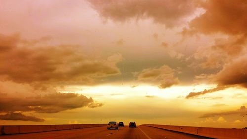 View of dramatic sky during sunset