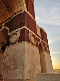 Low angle view of historical building against sky