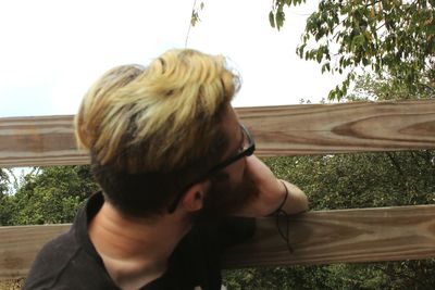 Woman standing in park