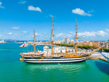 Boats in sea