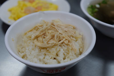 Close-up of noodles in bowl