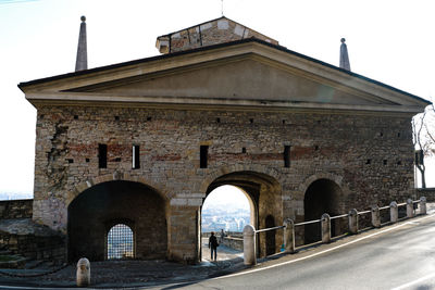 Low angle view of historical building