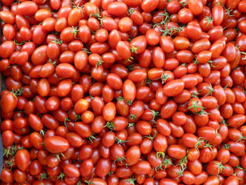 Full frame shot of tomatoes at market