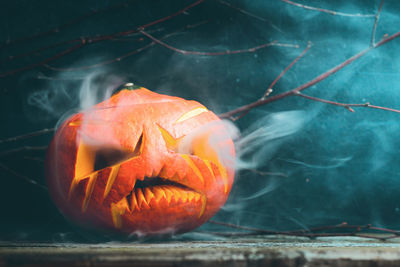 Close-up of orange pumpkin