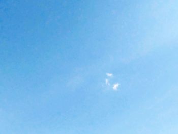 Low angle view of blue sky