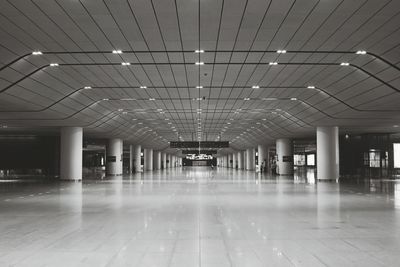 View of empty corridor