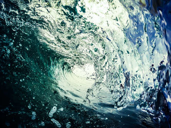 Close-up of wet glass