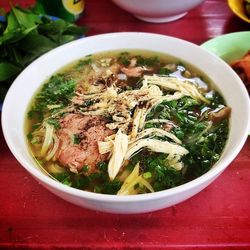 Close-up of served food