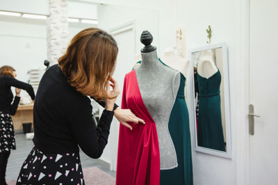 Women standing in store