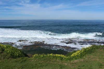 Scenic view of sea against sky