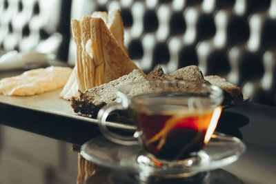 Close-up of drink on table