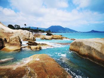 Scenic view of sea against sky