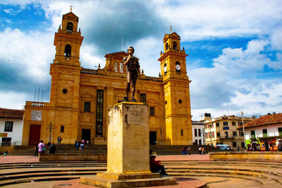 View of historic building against cloudy sky