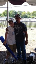 Woman looking at camera