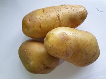High angle view of bread in plate