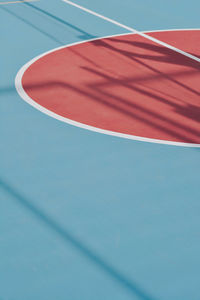 Low angle view of  tennis court 