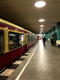 Train at railroad station