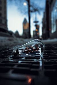 Cityscape lightbulb bokeh