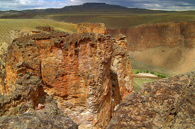 View of rock formations