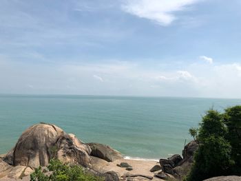 Scenic view of sea against sky