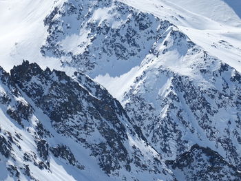 Scenic view of snowcapped mountains