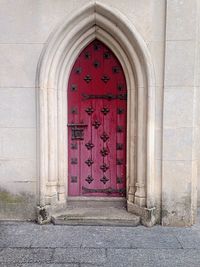 Entrance of building