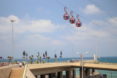 The cable car of haifa, in israel b.s